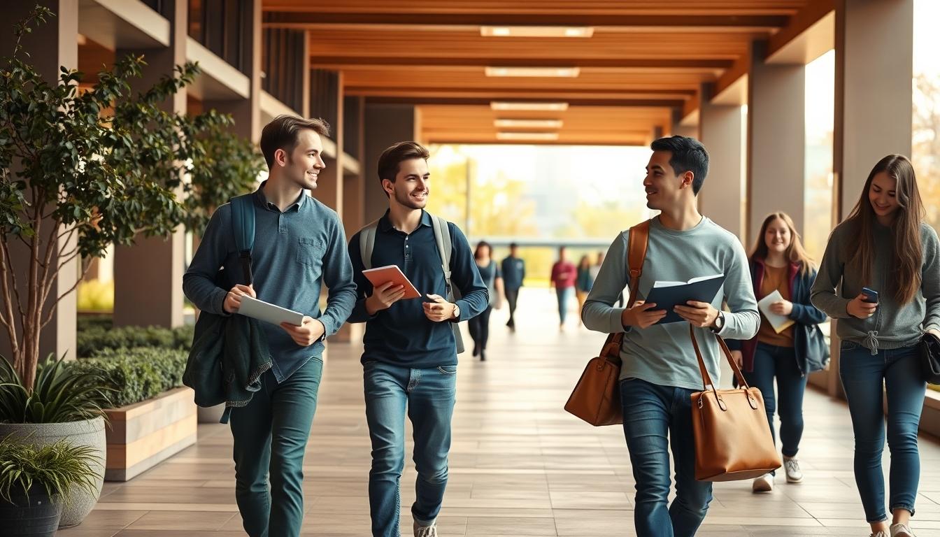 Students working in research laboratory