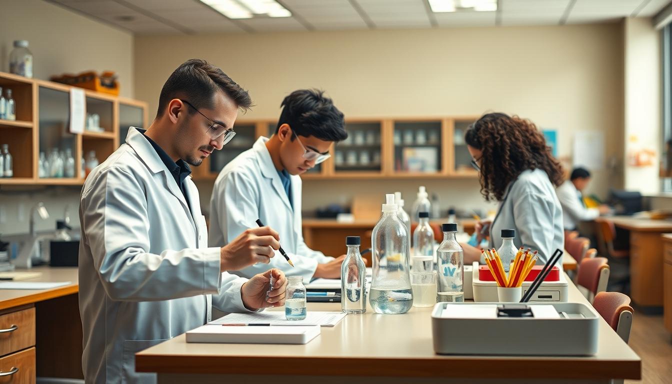 Student preparing for exams with study materials